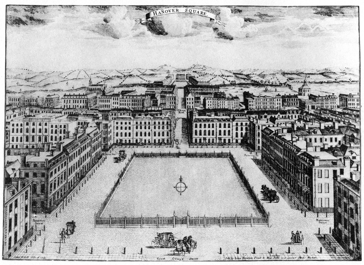Hanover Square, London, 1700-tallet 1907 av Unbekannt