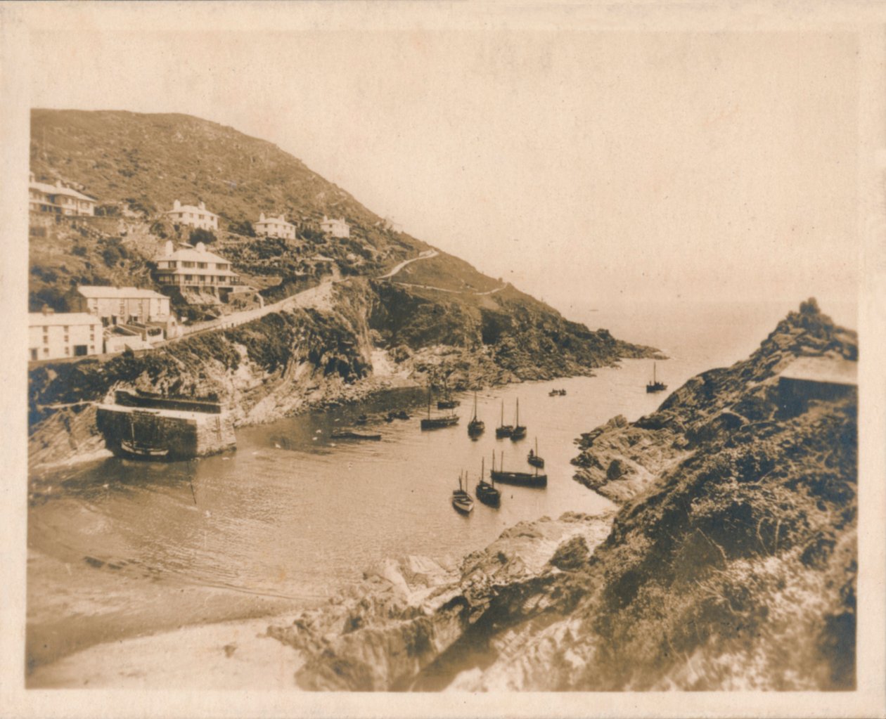 Harbour Mouth - Polperro, 1927 av Unbekannt
