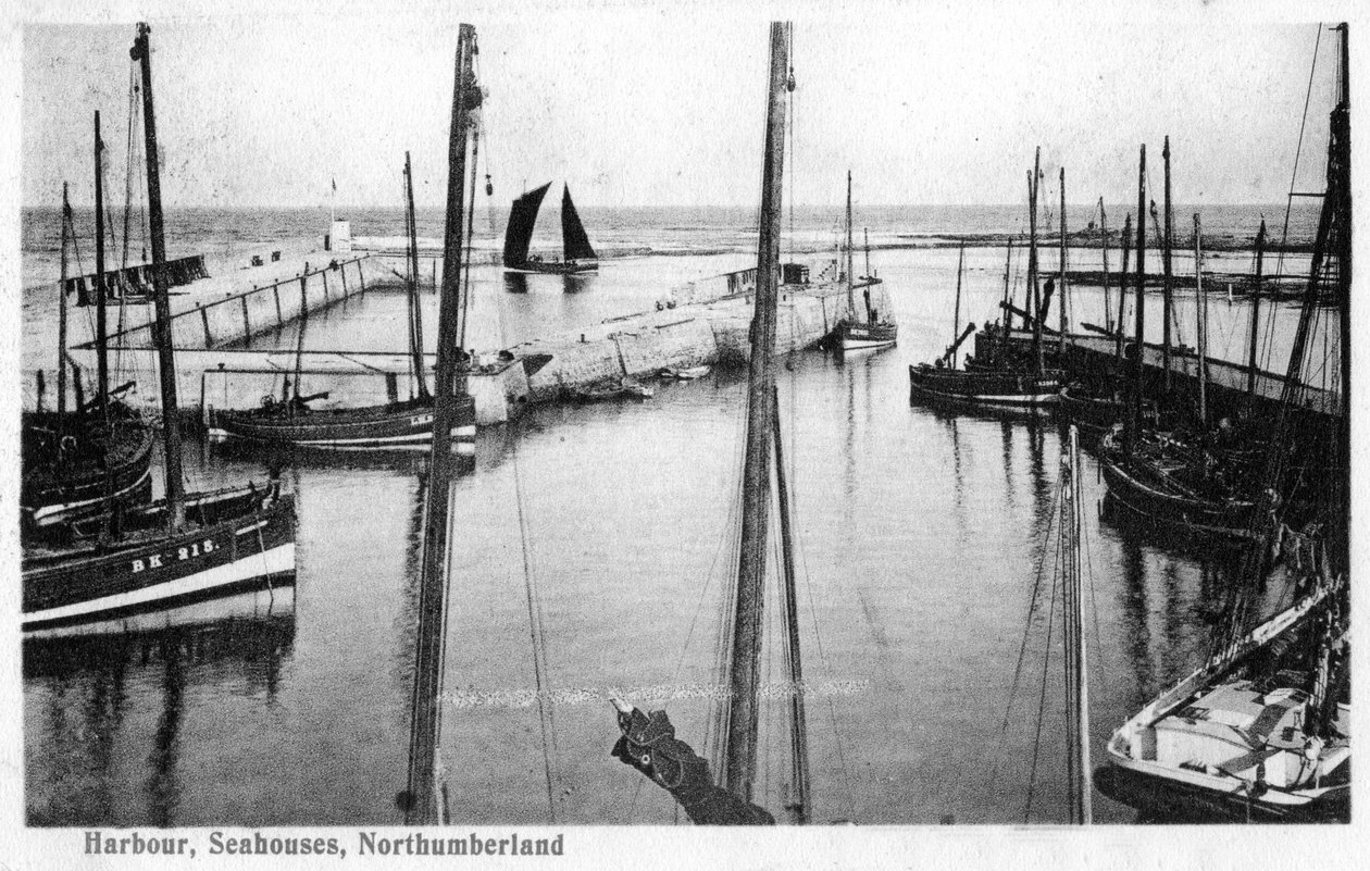 Havn, Seahouses, Northumberland, 1905 av Unbekannt