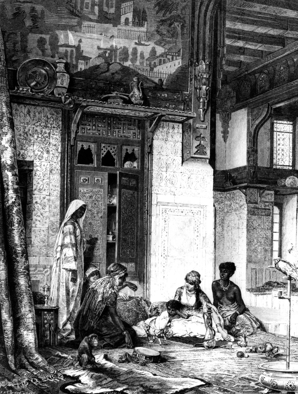 Harem i et kalifherskap, 1880 av Unbekannt