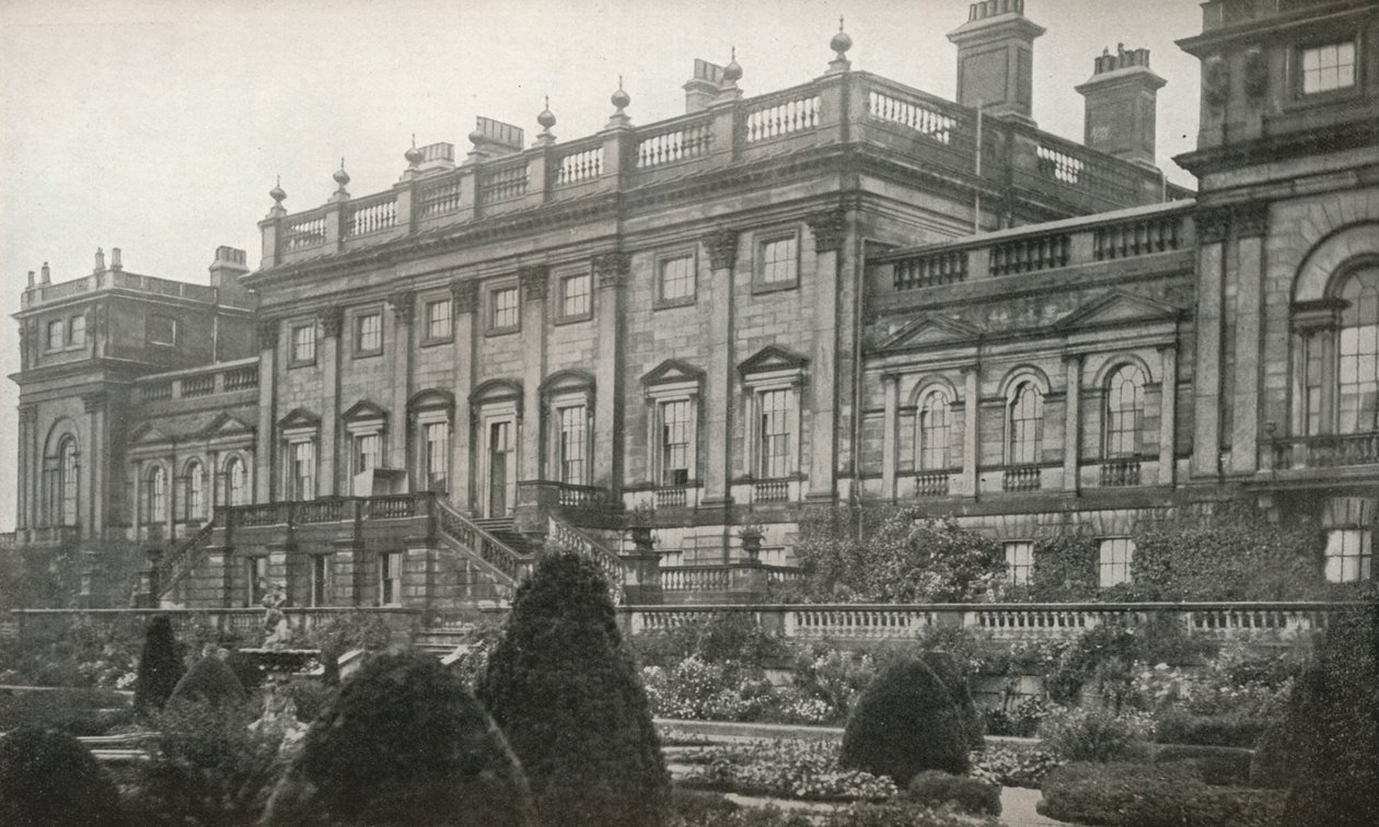 Harewood House, residensen til Rt. Hon. Jarlen av Harewood, c1913 av Unbekannt