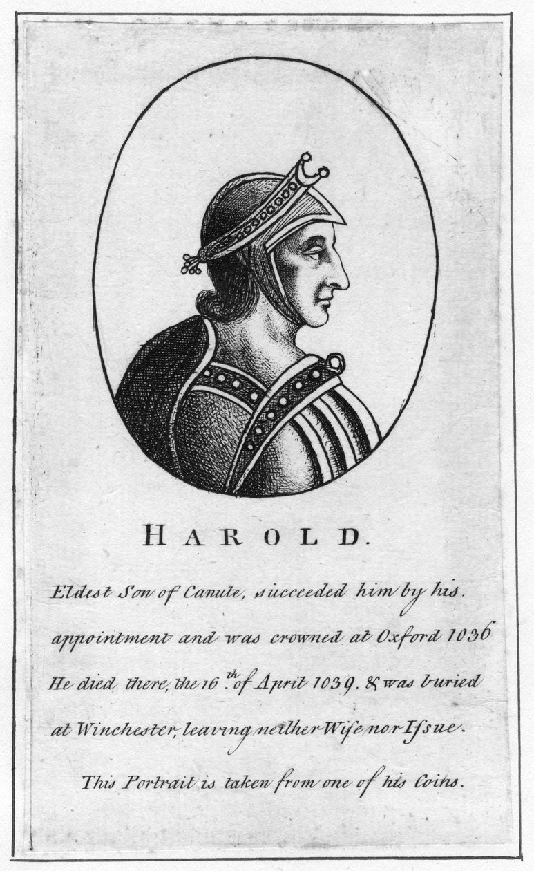 Harold Harefoot, c1015-1040 av Unbekannt