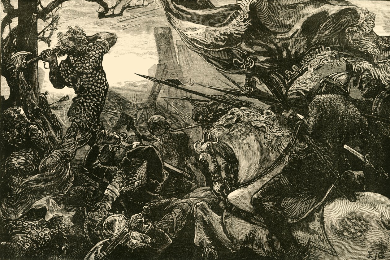 Harold i slaget ved Hastings, 1066, 1890. av Unbekannt