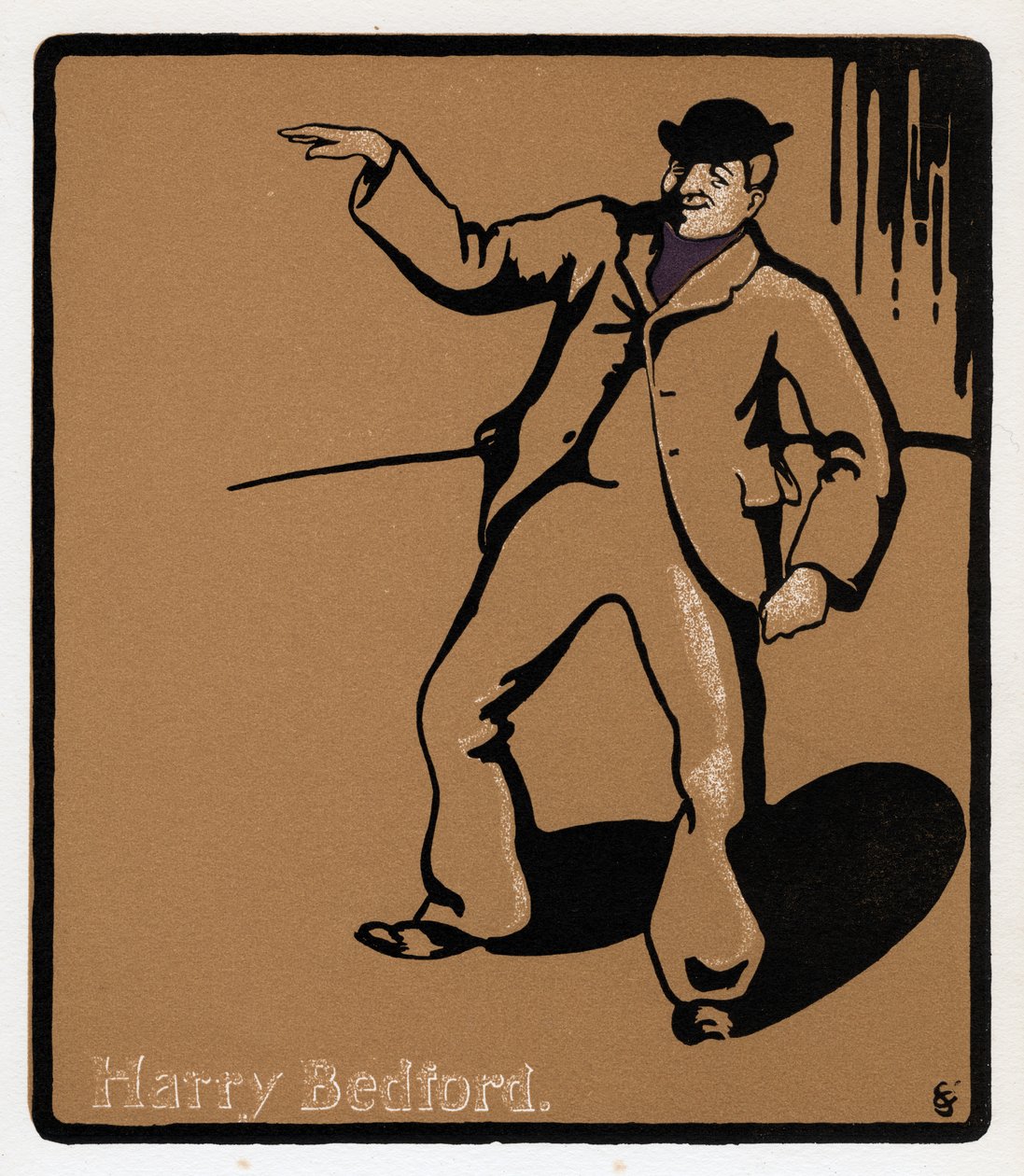 Harry Bedford, teaterartist, sent på 1800-tallet av Unbekannt