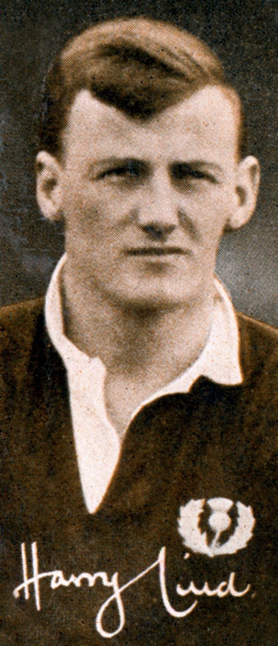 Harry Lind 1906-1986, skotsk internasjonal rugbyspiller, 1935 av Unbekannt