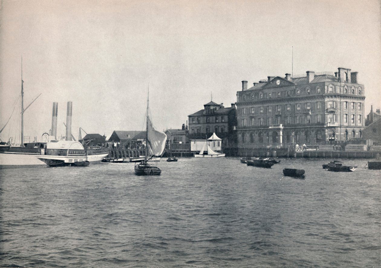 Harwich - The Quay and Great Eastern Hotel, 1895 av Unbekannt