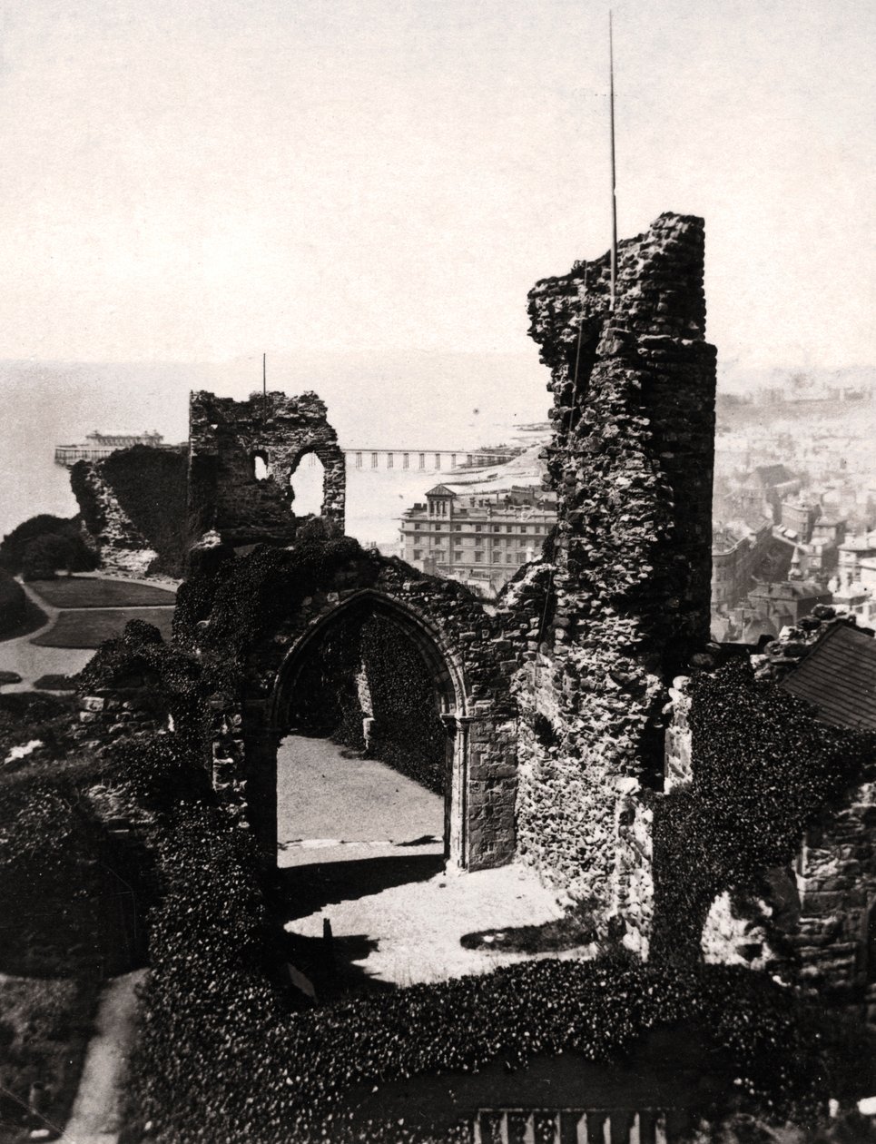 Hastings Castle, Sussex av Unbekannt
