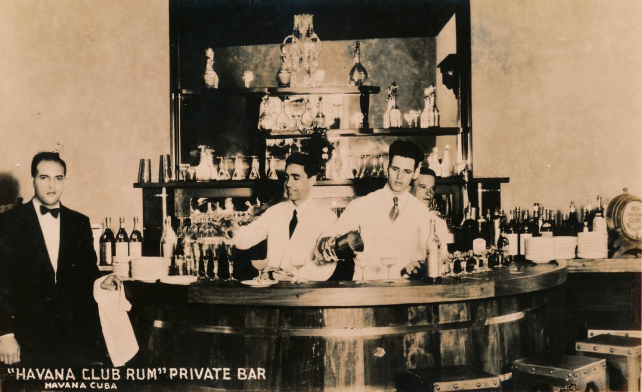 Havana Club Rum, privat bar, Havana, Cuba, c1900-tallet av Unbekannt