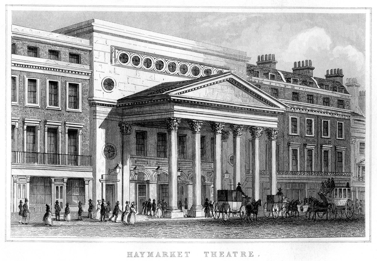 Haymarket Theatre, Westminster, London, 1800-tallet av Unbekannt