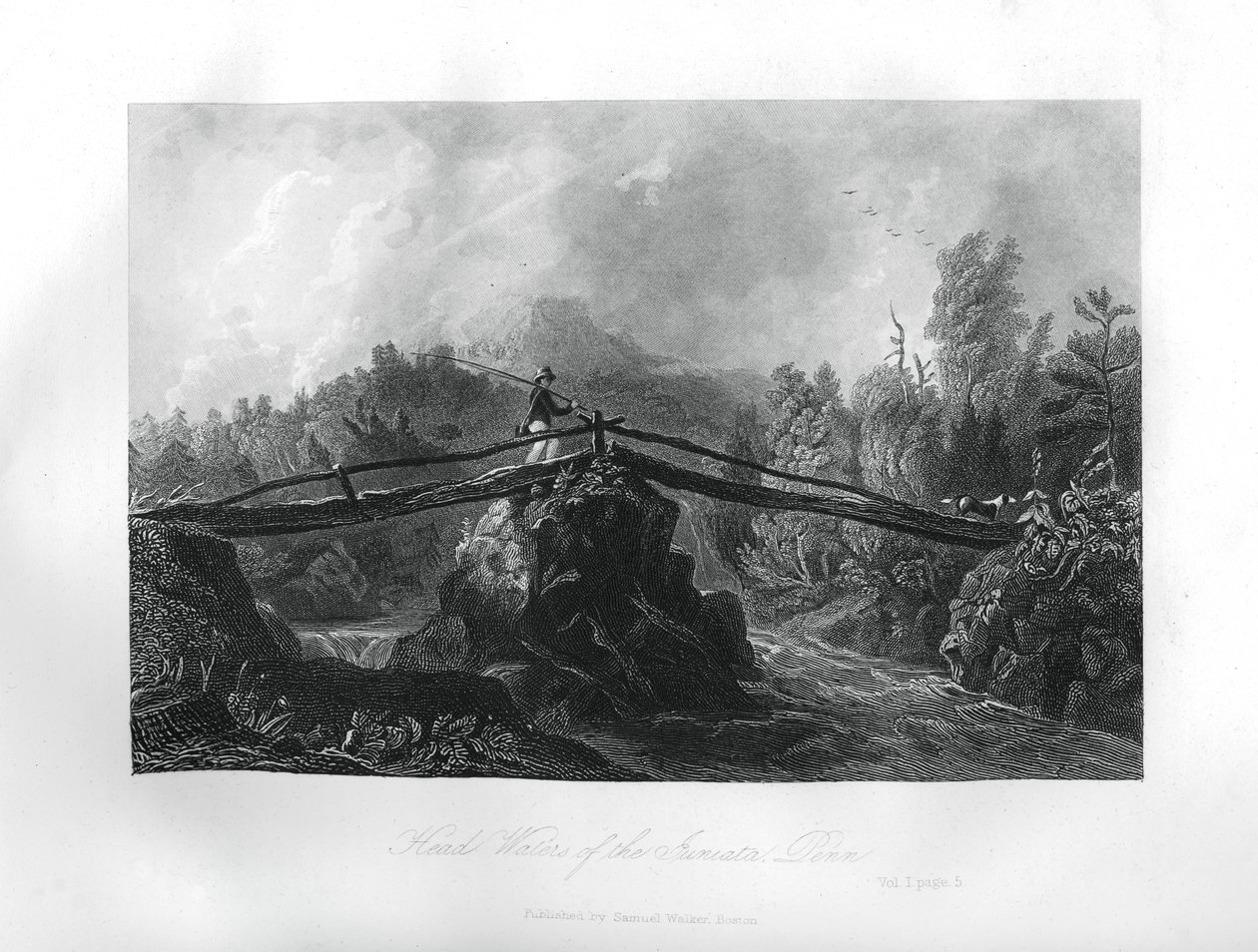Headwaters of the Juniata River, Pennsylvania, 1855 av Unbekannt
