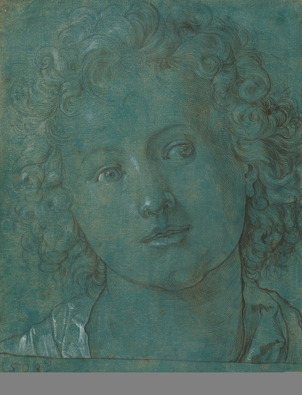 Head of a Boy, andre halvdel av 1500-tallet. av Unbekannt