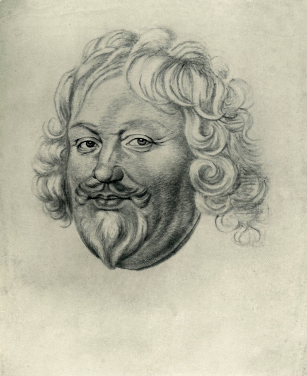 Hodet til en mann, c1630, 1907. av Unbekannt