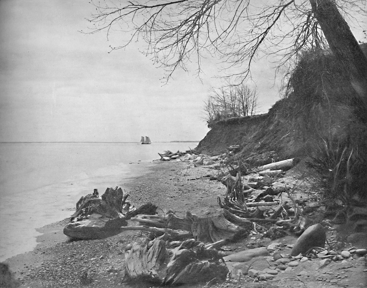 På vei mot kysten, Lake Michigan, c1897. av Unbekannt