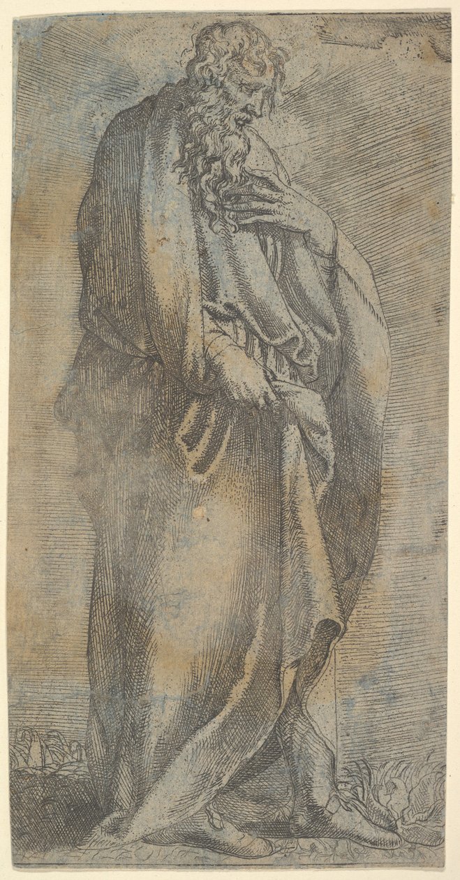 Heavily draped male Figure, 16th century.    1202415   no       norwegian Successfully Translated  Original: The Hundred Flowers. Translat: The Hundred Flowers. 1138341 no norwegian Successfully Translated Original: Diane (Artemis) - chromolithography from av Unbekannt