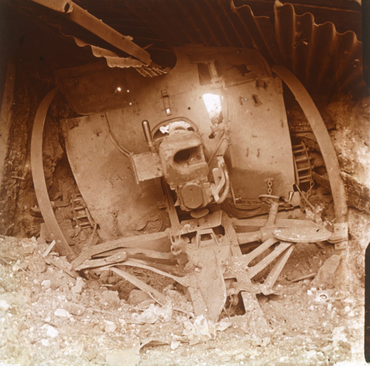 Tungt artilleri, Somme, Nord-Frankrike, 1916. av Unbekannt