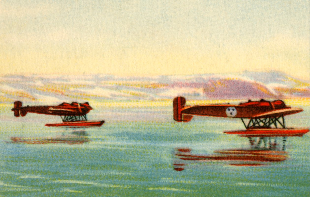 Heinkel HE 5 sjøfly brukt i søket etter Umberto Nobile, Nordpolen, 1928, 1932. av Unbekannt