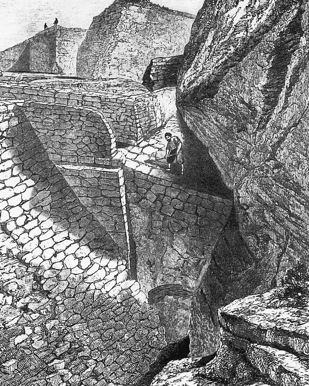 Heinrich Schliemanns utgraving ved Troy. Fra: Gods, Graves, and Scholars av C. W. Ceram av Unbekannt