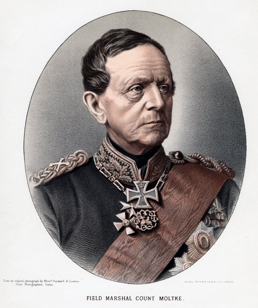 Helmuth Karl Bernhard, grev von Moltke, prøyssisk general og statsmann, c1880 av Unbekannt