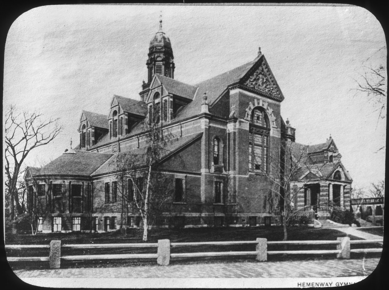 Hemenway Gymnasium, Harvard University, Massachusetts, USA, slutten av 1800- eller begynnelsen av 1900-tallet av Unbekannt