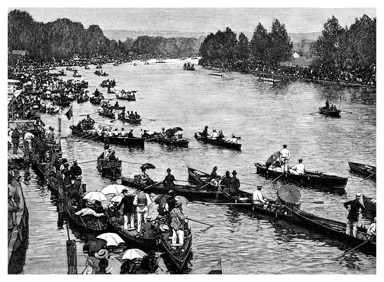 Henley Regatta, Oxfordshire, 1882 av Unbekannt