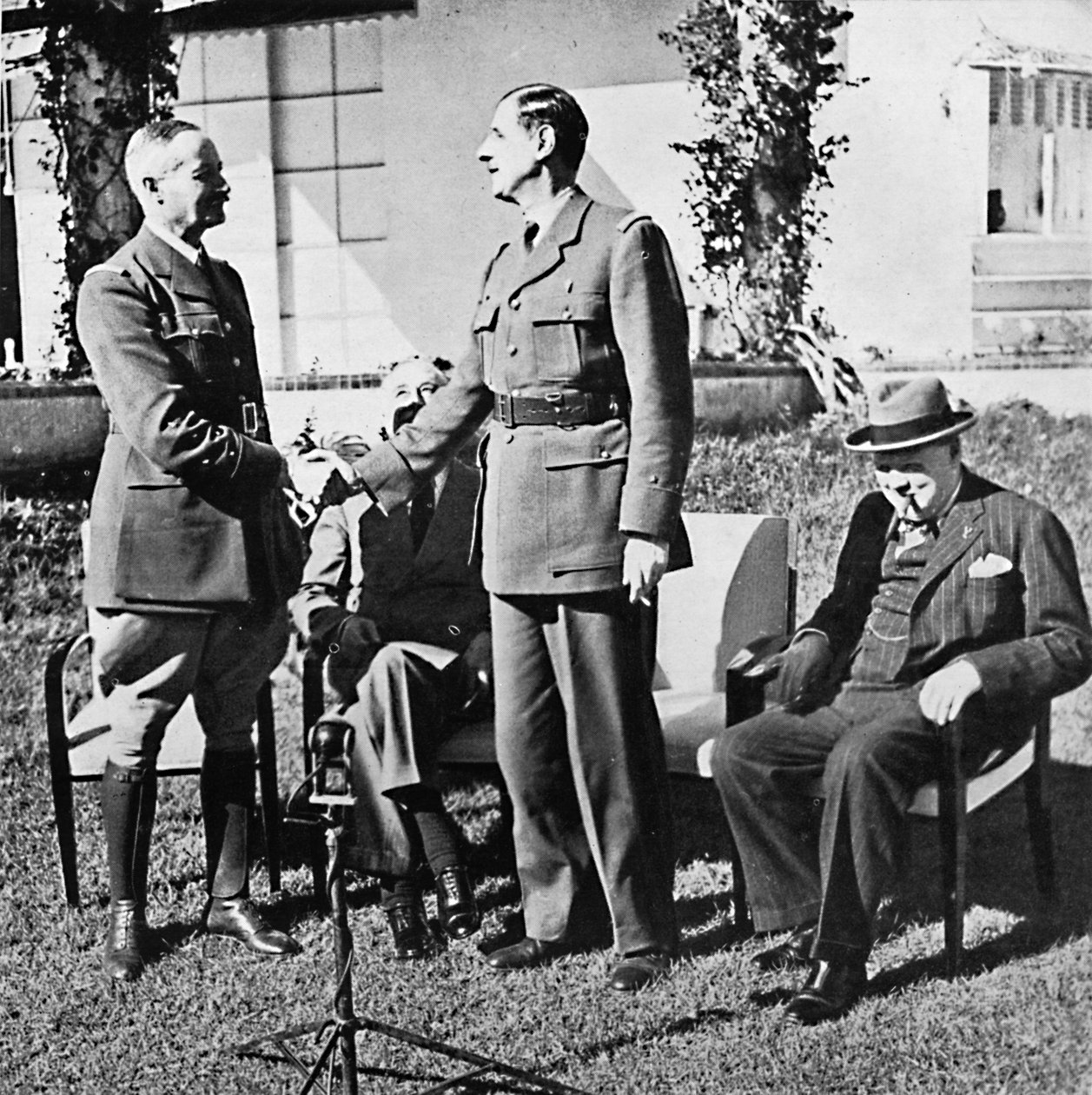 Henri Giraud og de Gaulle under Casablanca-konferansen, januar 1943, 1945 av Unbekannt