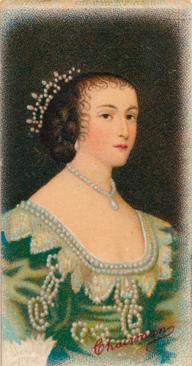 Henrietta Maria av Frankrike 1609-1669, dronningkonsort av England, Skottland og Irland, 1912 av Unbekannt