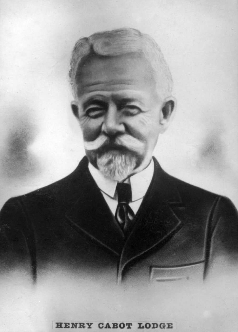 Henry Cabot Slim Lodge 1850-1924, amerikansk republikansk senator og historiker, c1910 av Unbekannt