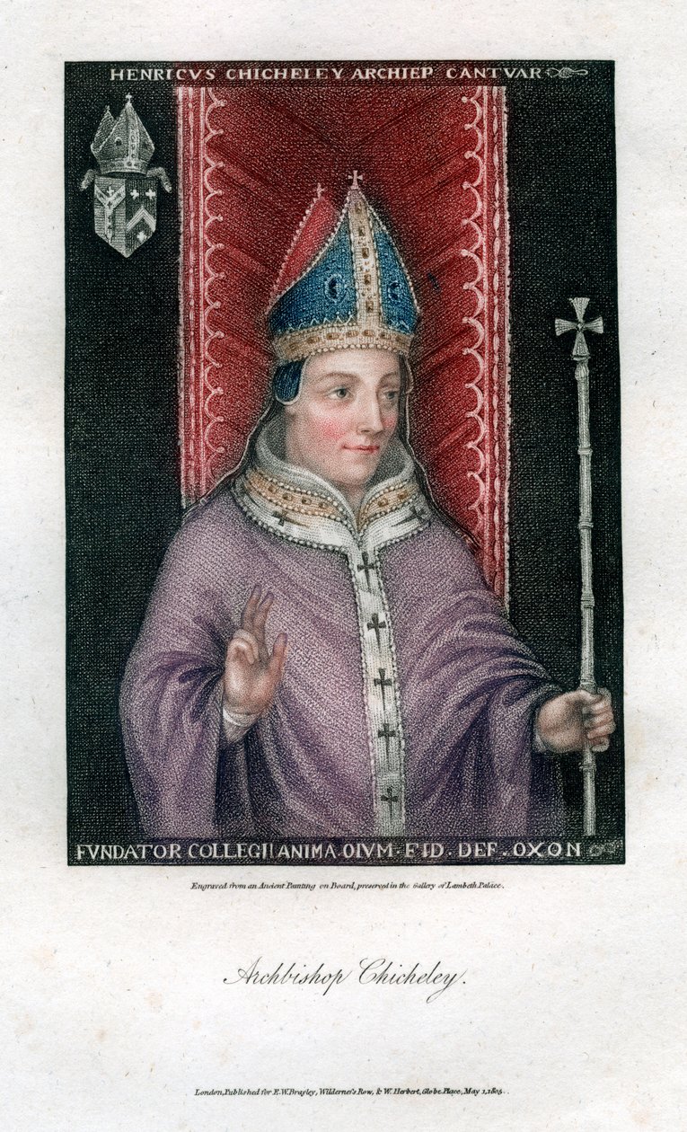 Henry Chicheley, erkebiskop av Canterbury, 1805 av Unbekannt
