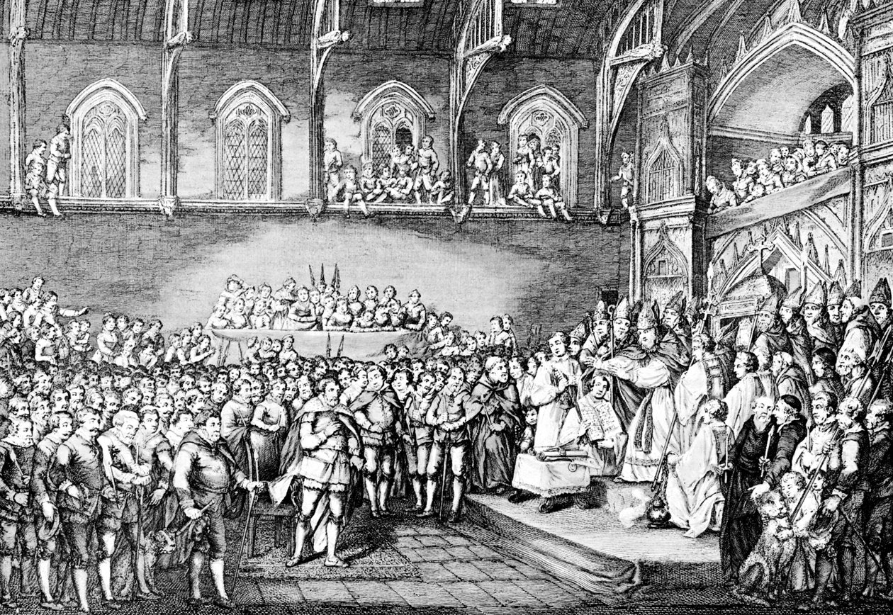 Henry III fornyet Magna Carta i 1253 1905 av Unbekannt