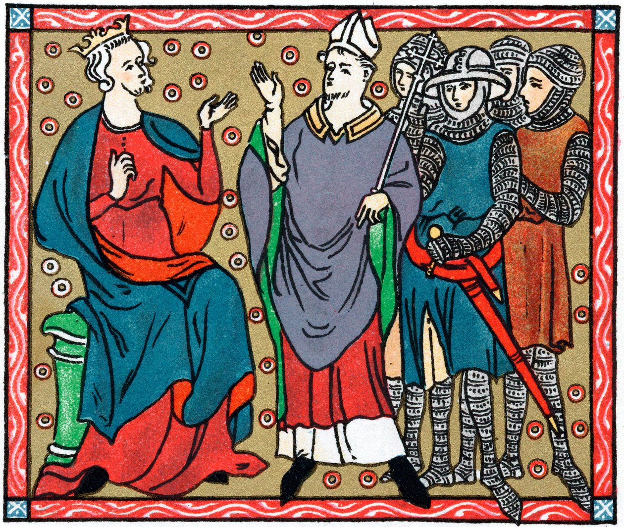 Henry II og Thomas a Becket av Unbekannt