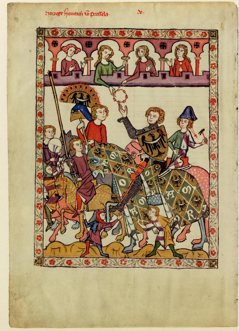 Henry IV Probus, hertug av Schlesia-Wroclaw fra Codex Manesse, mellom 1305 og 1340 av Unbekannt