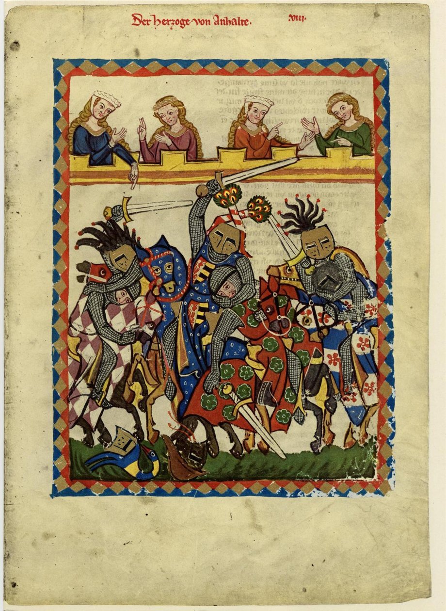 Henry I, greve av Anhalt fra Codex Manesse, mellom 1305 og 1340 av Unbekannt