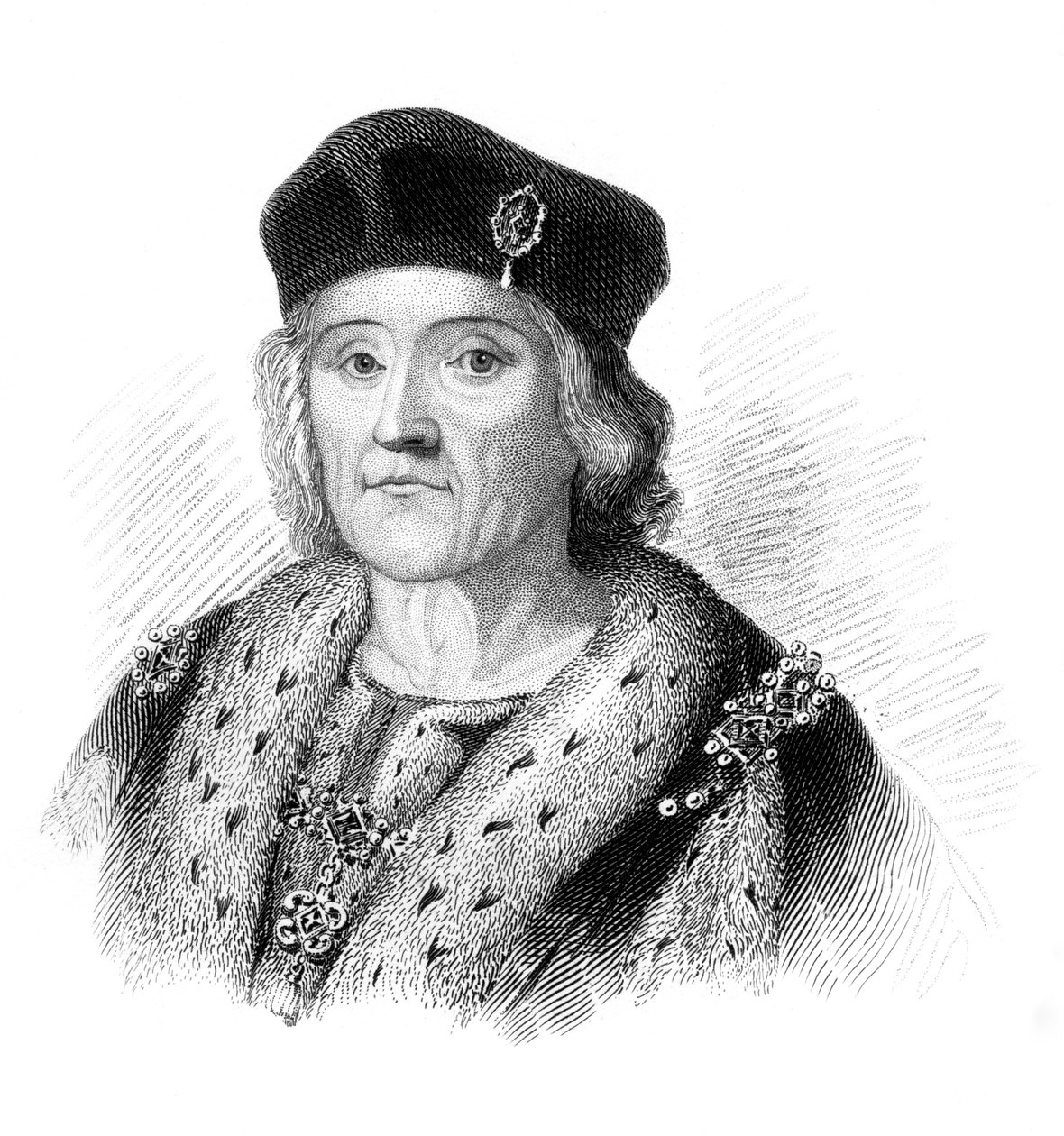 Henry VII, konge av England, ca 1850 av Unbekannt
