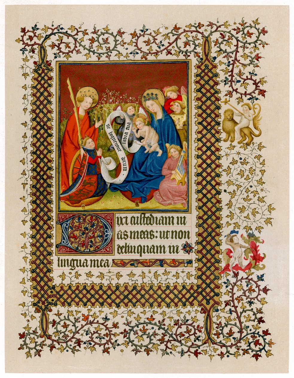 Henry VI før jomfruen og barnet, c1420 av Unbekannt