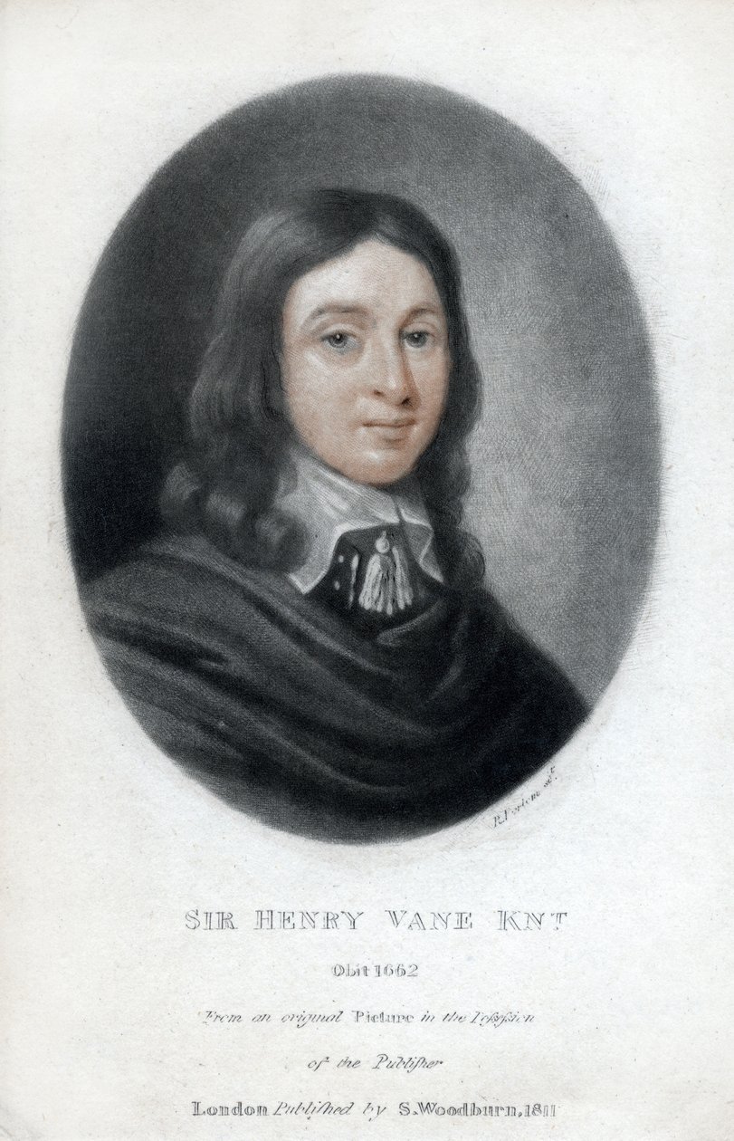 Henry Vane den yngre , statsmann og parlamentsmedlem, 1811 av Unbekannt