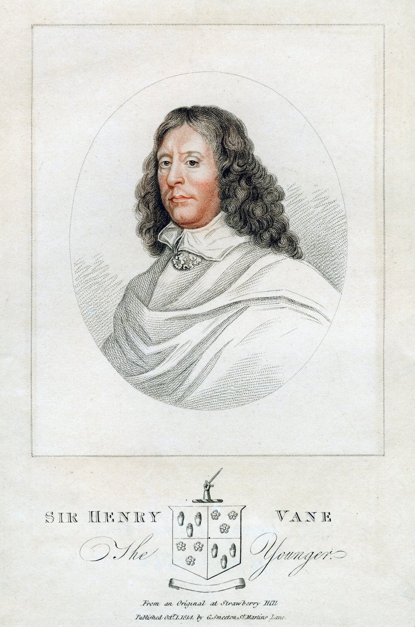 Henry Vane den yngre , statsmann og parlamentsmedlem, 1814 av Unbekannt