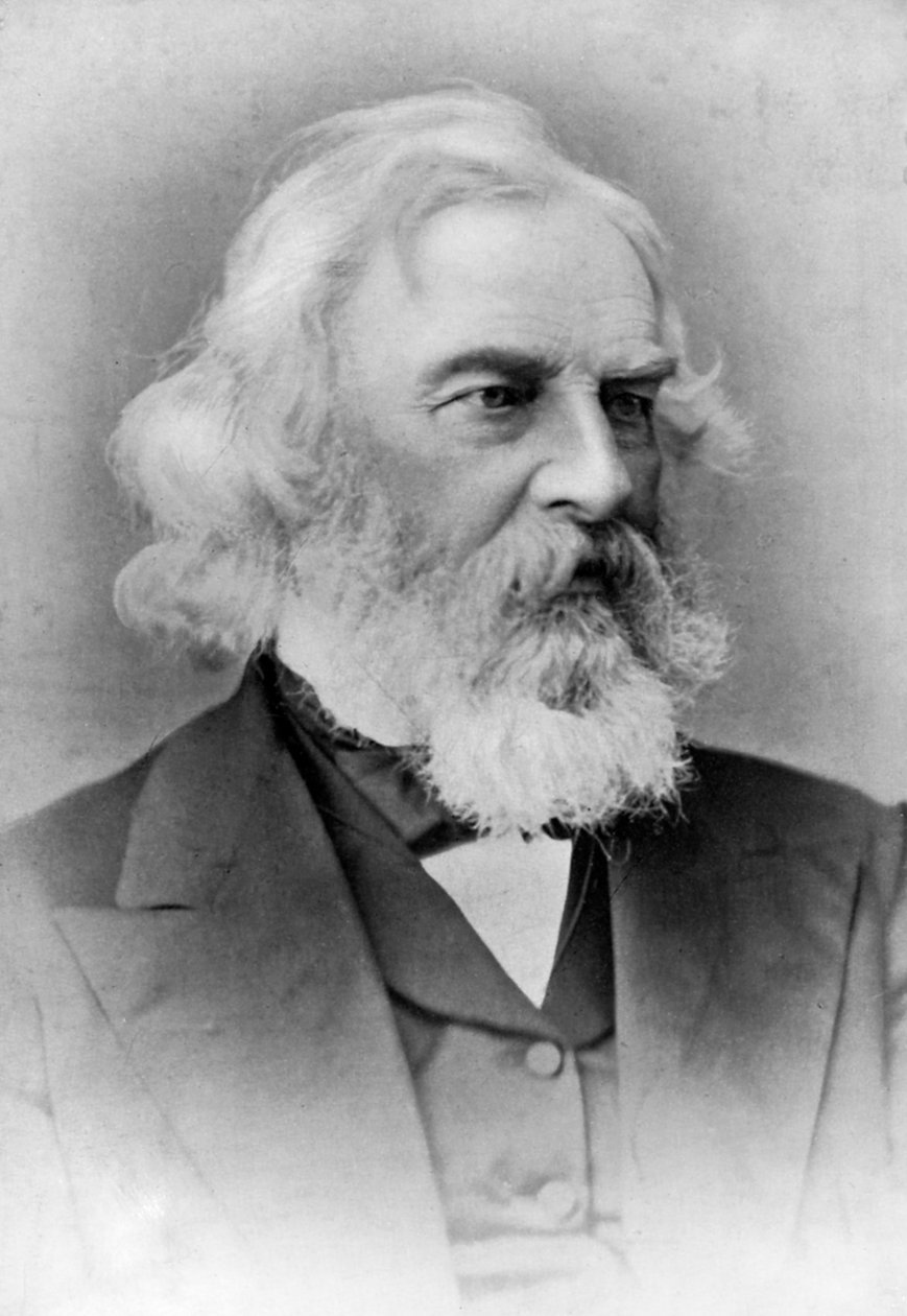 Henry Wadsworth Longfellow , amerikansk poet og lærer, sent på 1800-tallet av Unbekannt