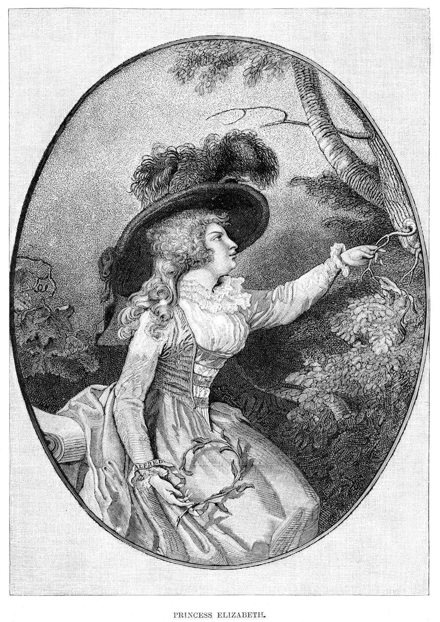 Hennes Kongelige Høyhet Prinsesse Elizabeth, tredje datter av George III, 1800-tallet av Unbekannt