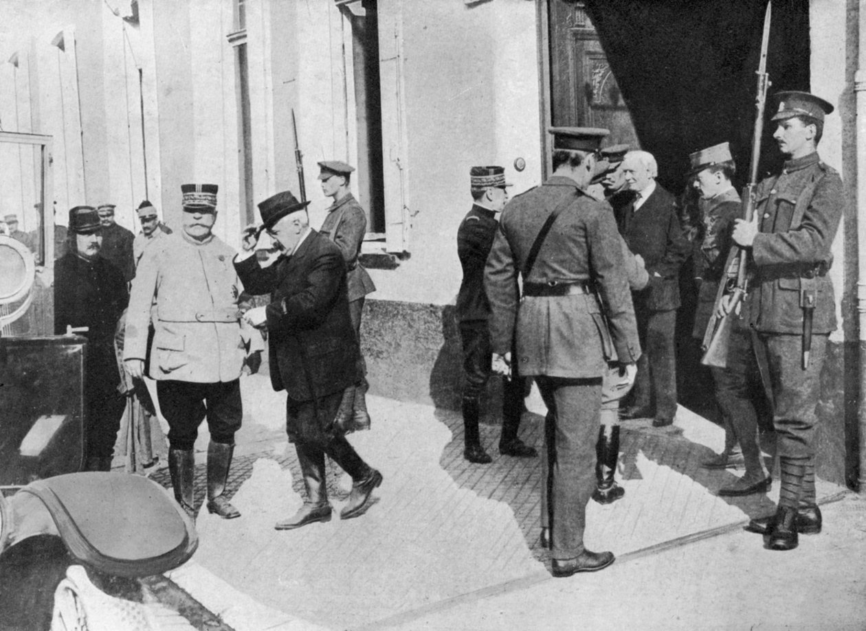 Herbert Asquith ved fronten, første verdenskrig, 1914-1916, c1920 av Unbekannt