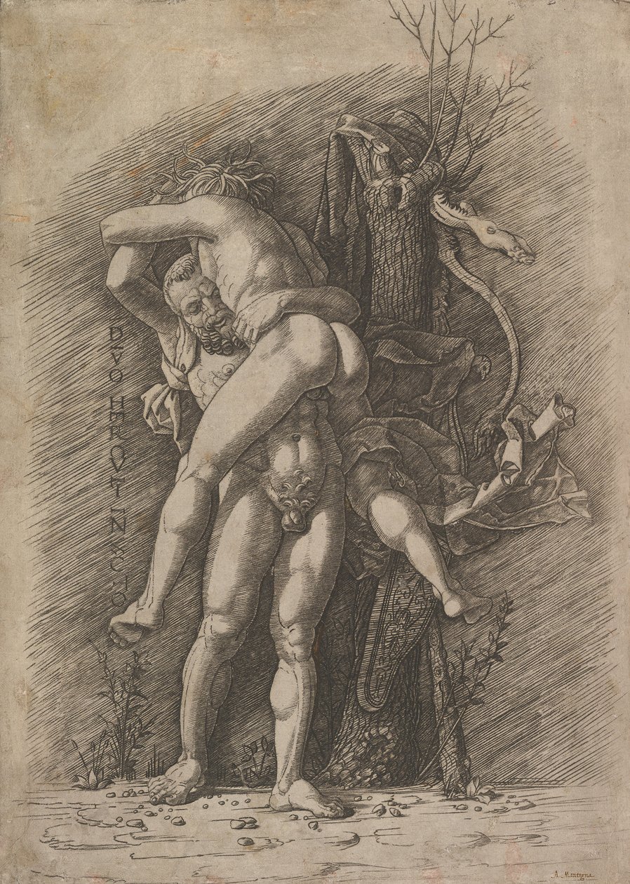 Hercules og Antaeus, ca. 1497. av Unbekannt