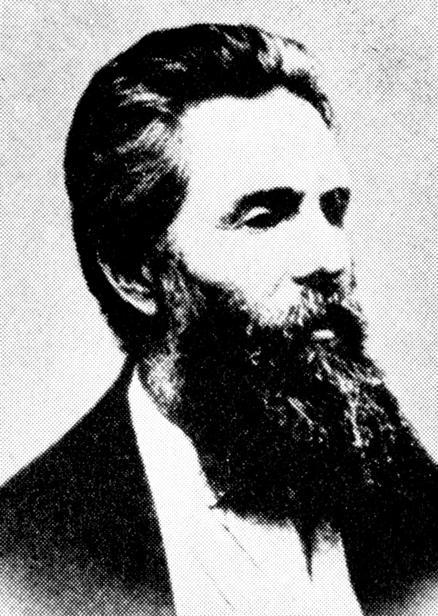 Herman Melville , amerikansk forfatter, 1800-tallet av Unbekannt