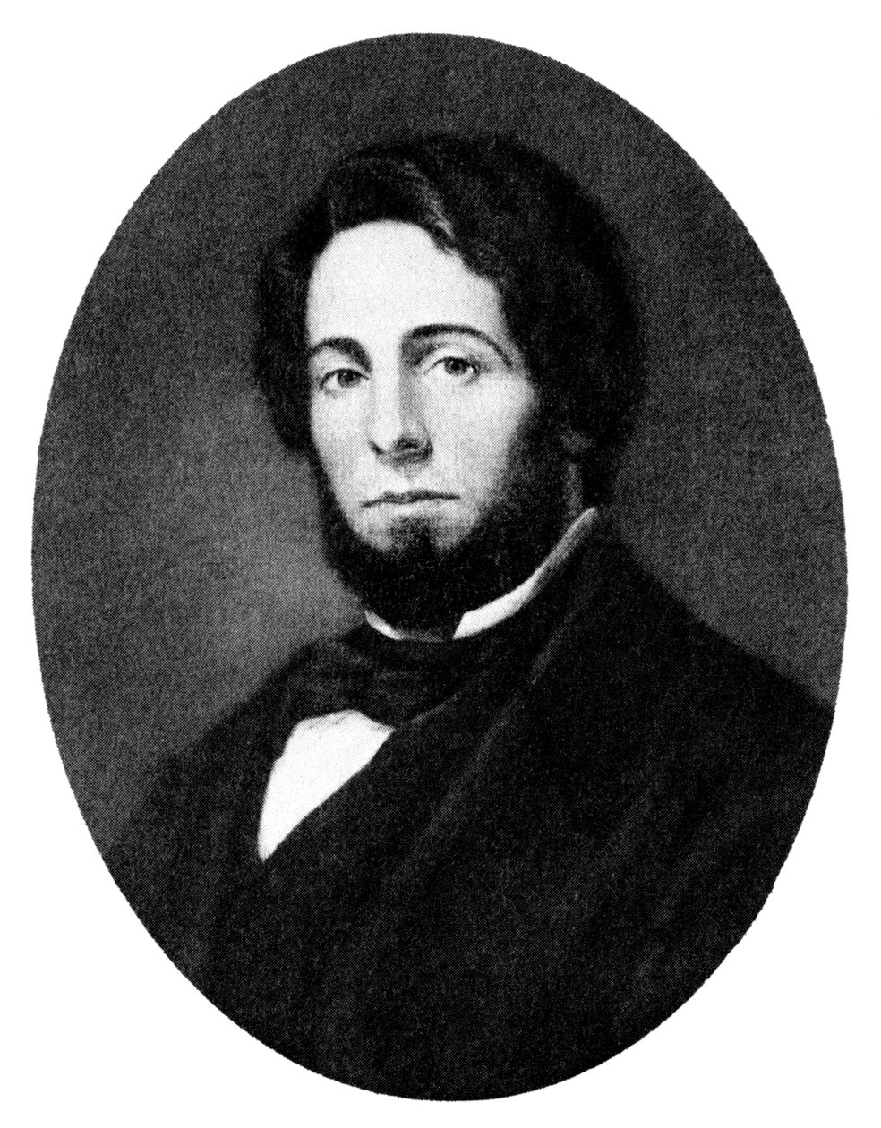 Herman Melville , amerikansk forfatter, 1800-tallet av Unbekannt