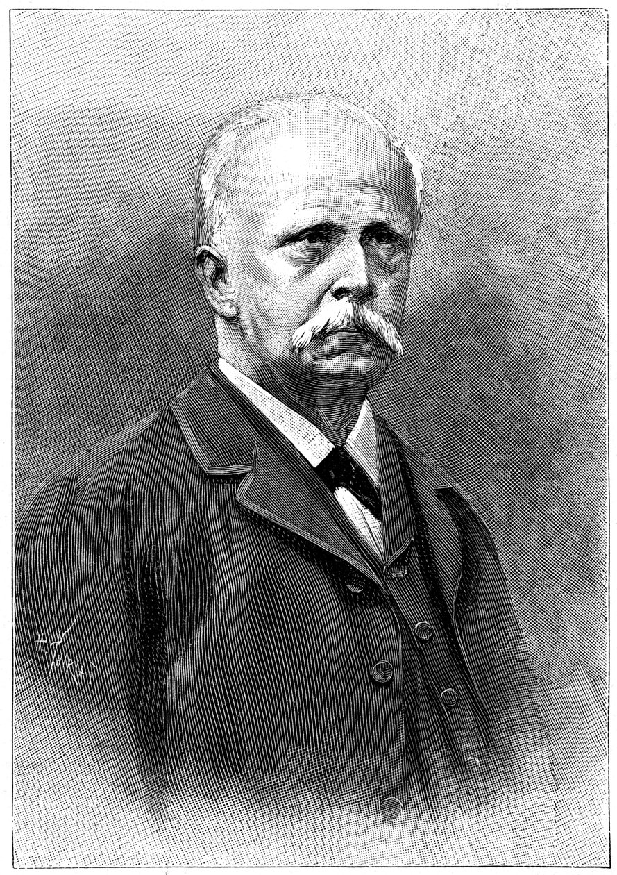 Hermann Ludwig Ferdinand von Helmholtz , tysk fysiker og fysiolog, 1894 av Unbekannt