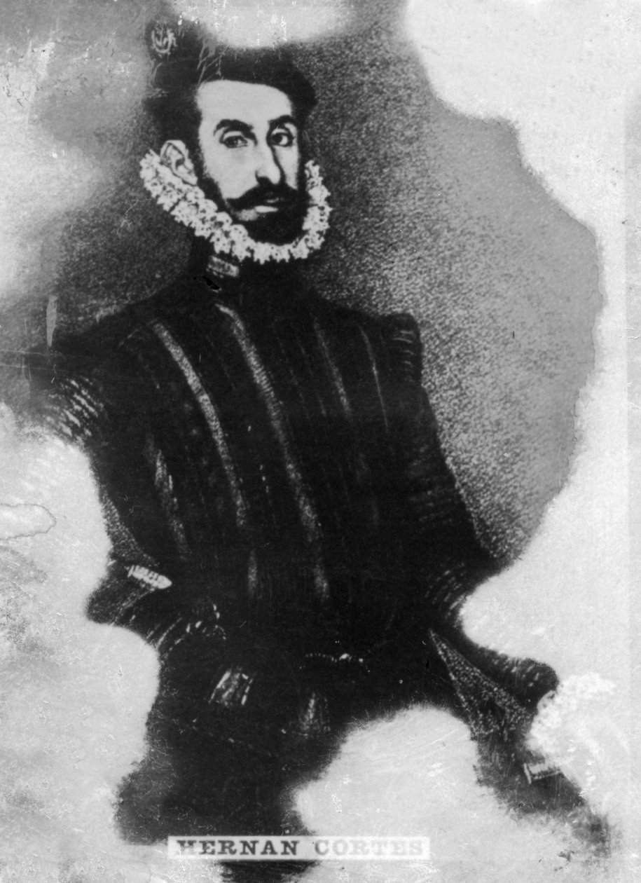Hernan Cortes, 1485-1547, 1920-tallet av Unbekannt