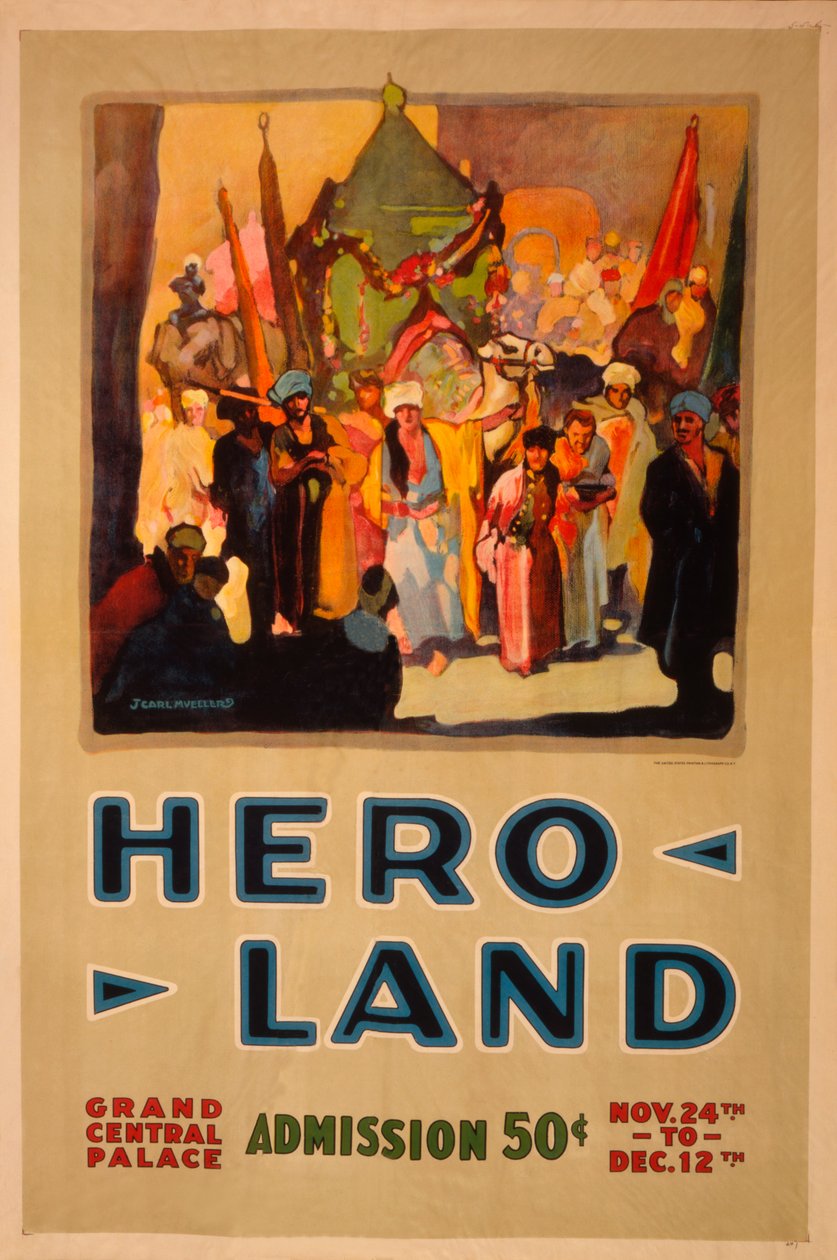 Hero Land-plakat, New York, New York av Unbekannt