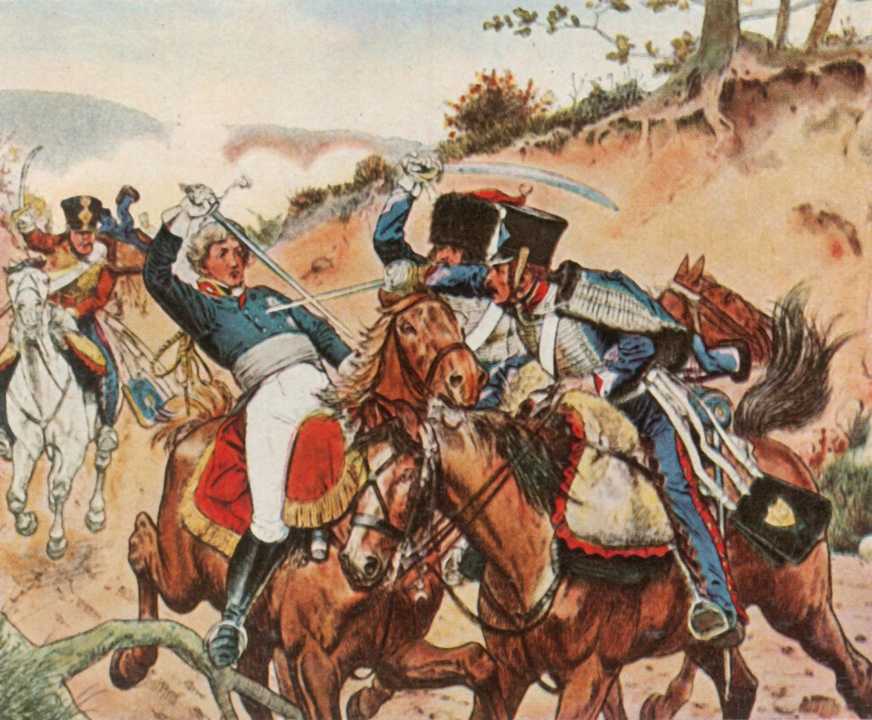 Heroisk død av prins Louis Ferdinand av Preussen i Saalfeld, 10. oktober 1806, 1936. av Unbekannt