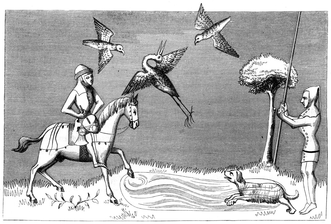 Heron Hawking, 1300-tallet 1849 av Unbekannt
