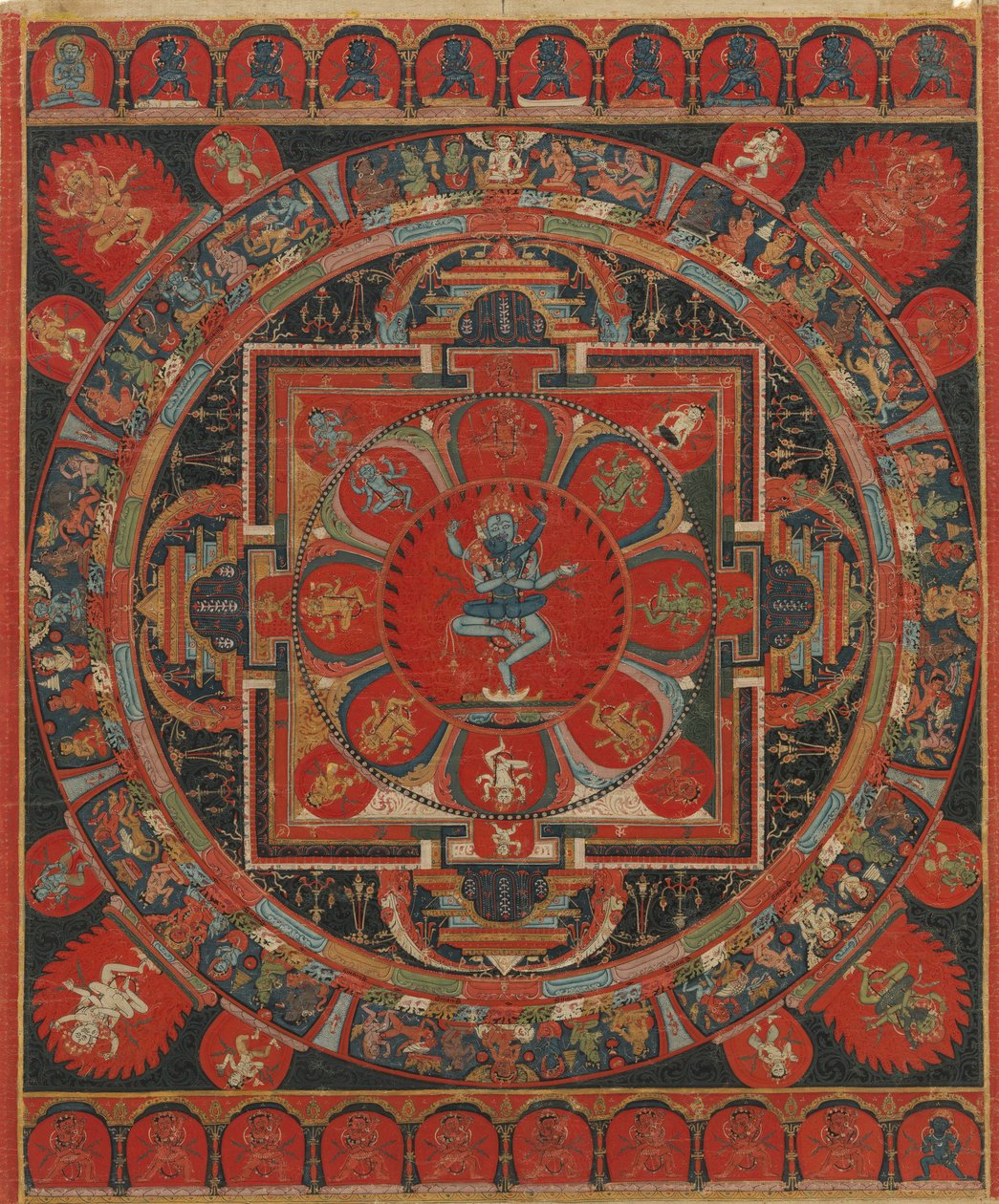 Hevajra Mandala, 1400-tallet. av Unbekannt
