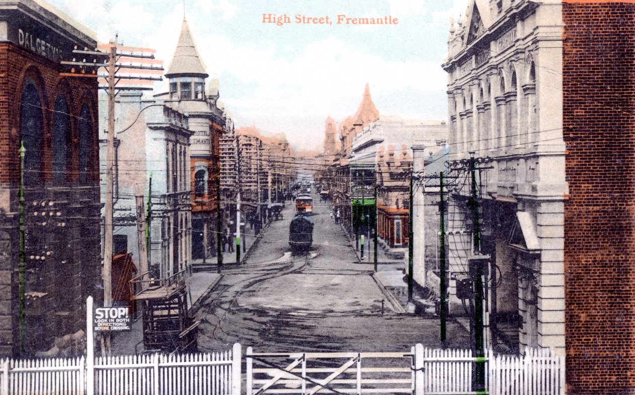 High Street, Fremantle, Australia, ca 1900-tallet av Unbekannt