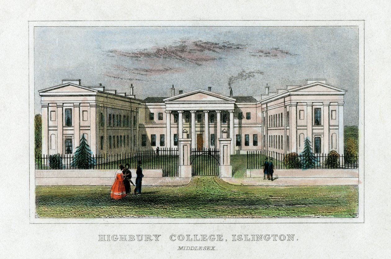 Highbury College, Islington, London, midten av 1800-tallet av Unbekannt